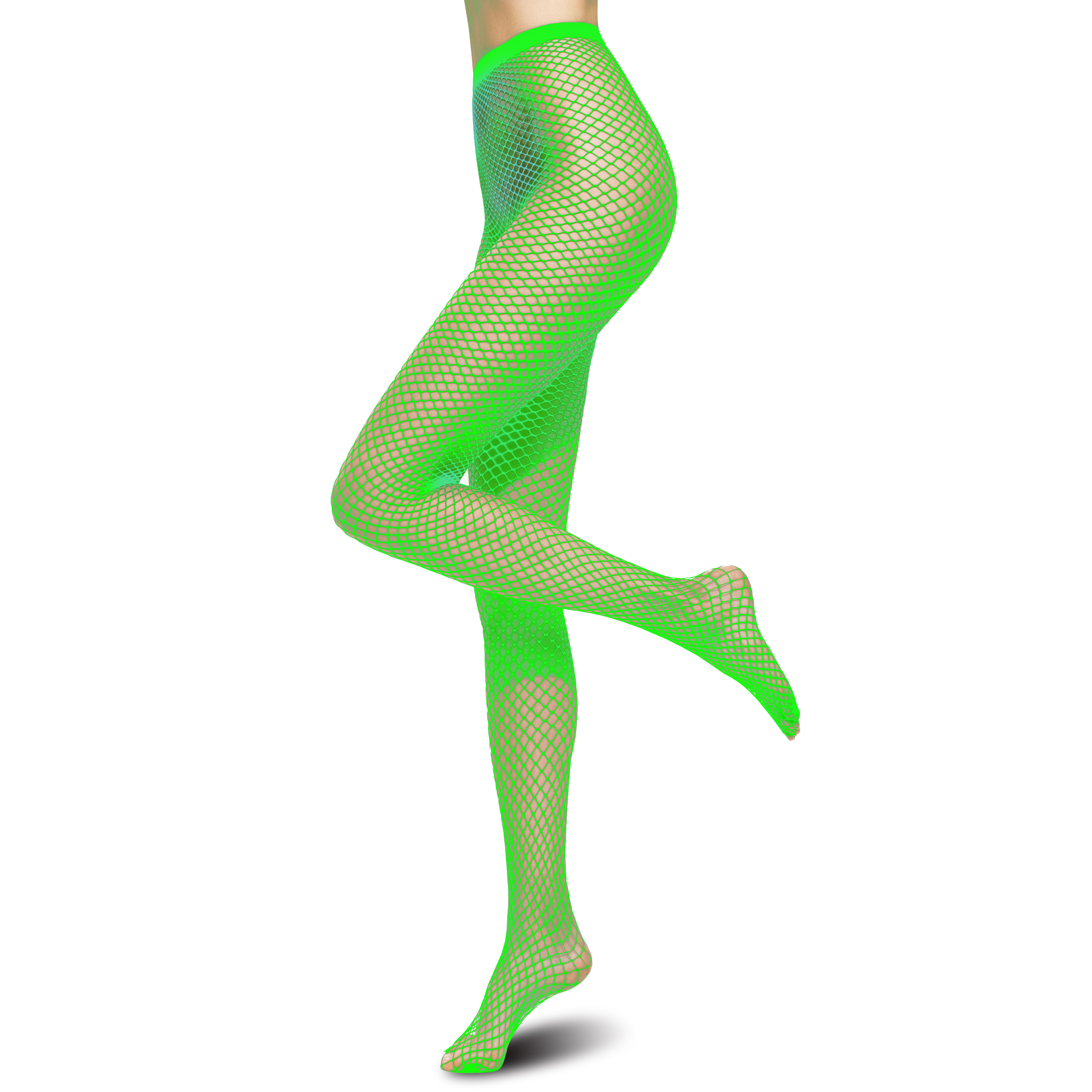 Netzstrumpfhose neongrün