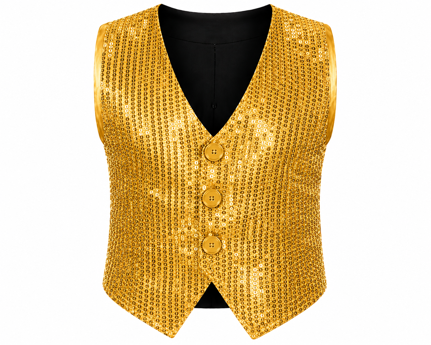 Paillettenweste Unisex | Glitzer Weste für Karneval, Party & Bühne | XS-3XL