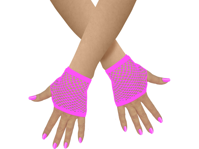 Unisex Netzhandschuhe fingerlos kurz