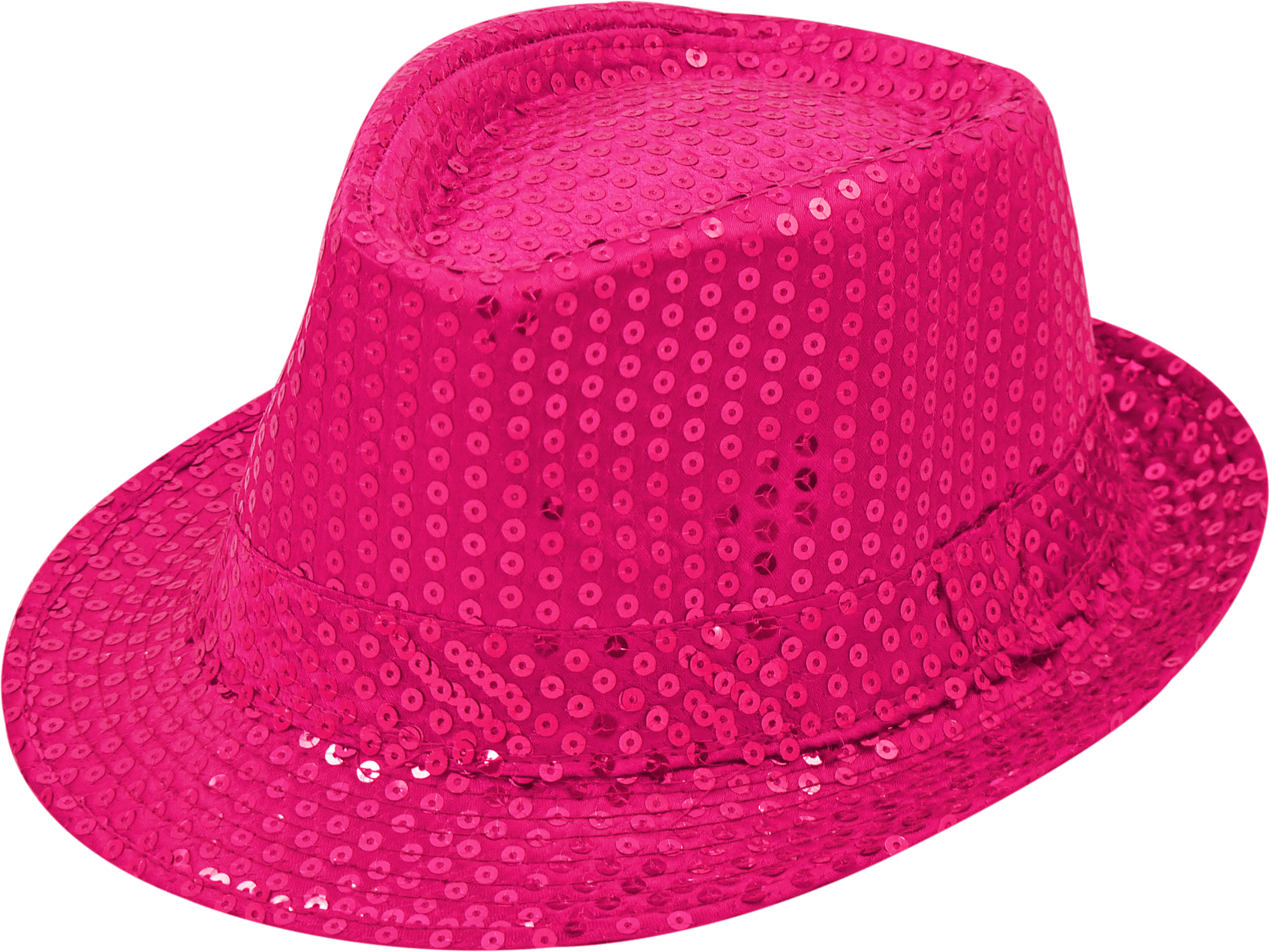 Pailletten-Hut pink