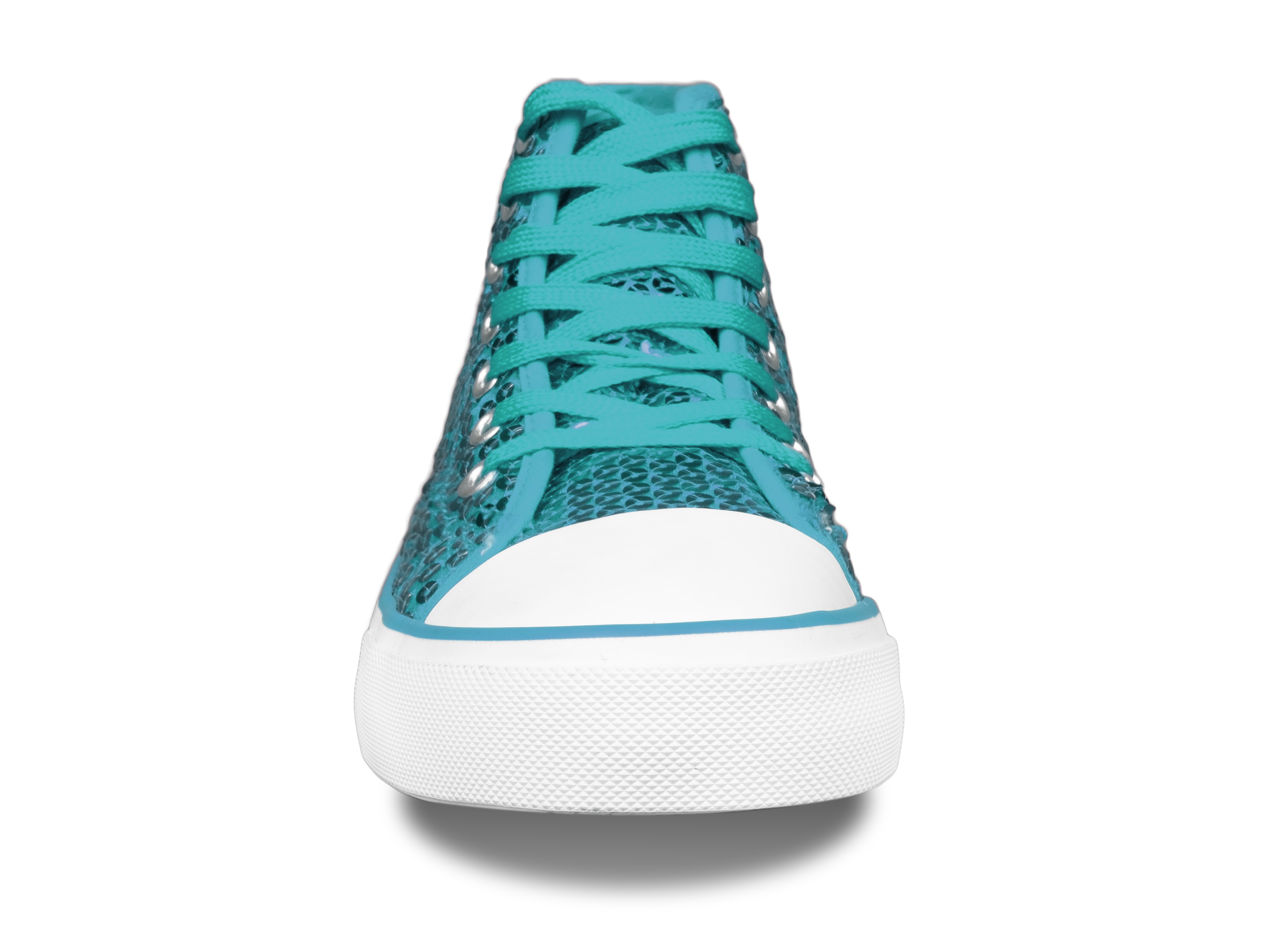 Paillettenschuh türkis Gr. 37