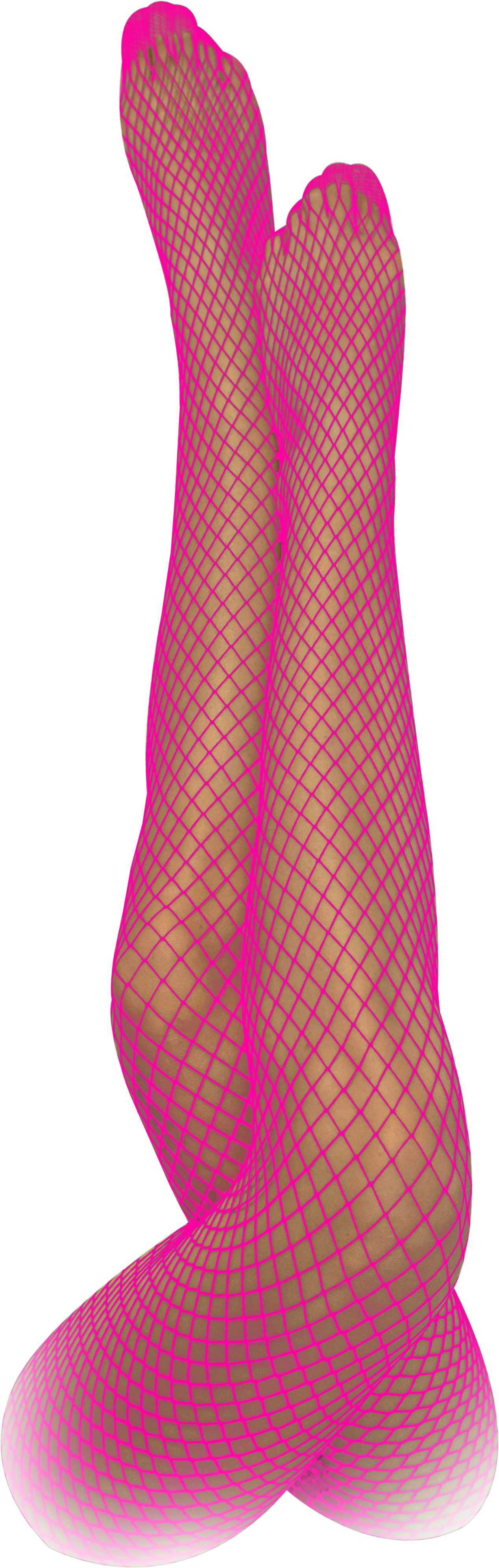 Netzstrumpfhose pink