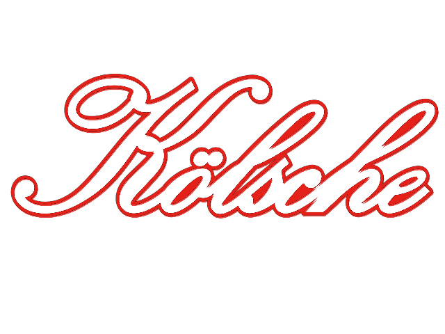 Bügelbild Schriftzug "Kölsche" groß