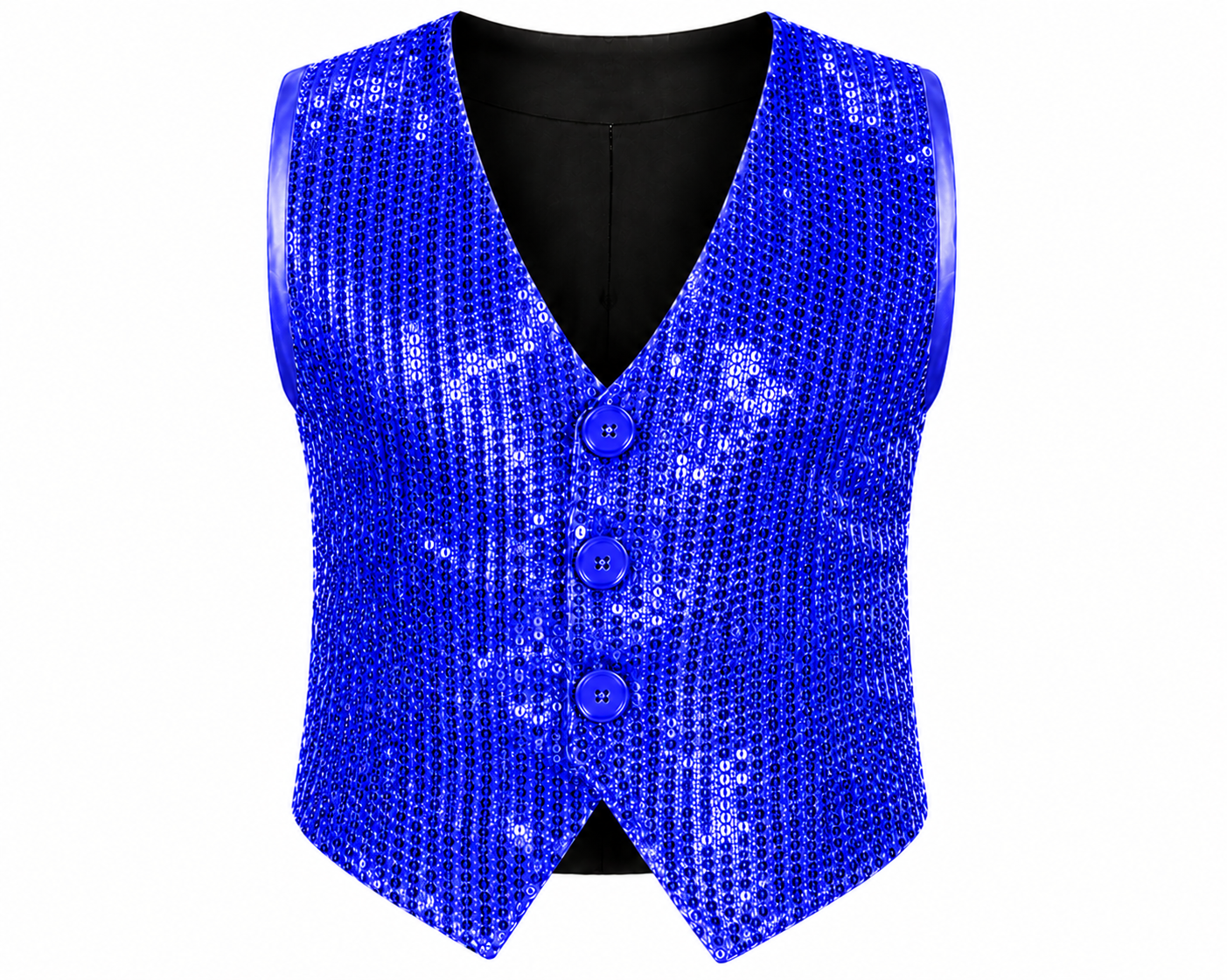 Paillettenweste Unisex | Glitzer Weste für Karneval, Party & Bühne | XS-3XL
