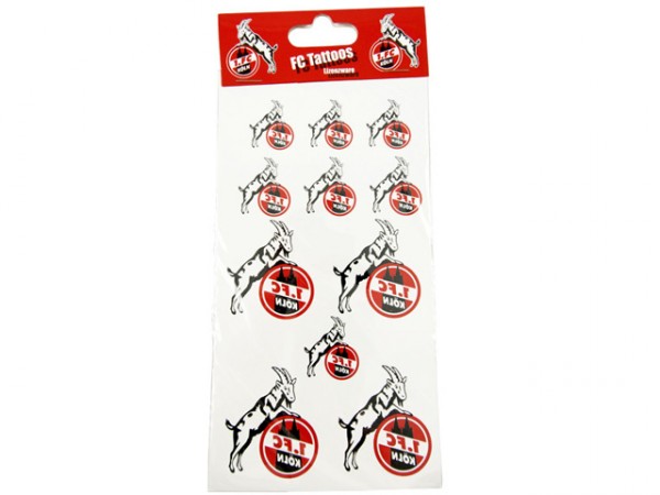 1. FC Köln Wangentattoo