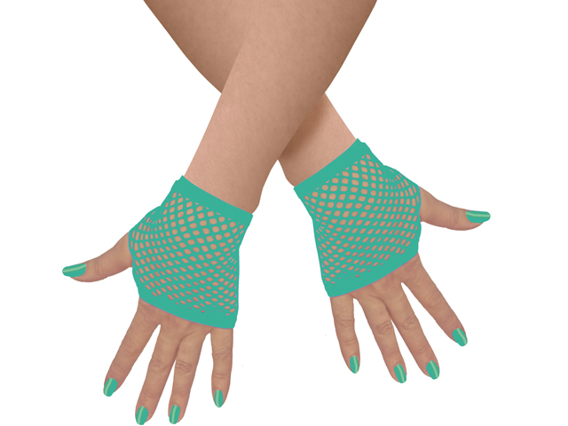 Unisex Netzhandschuhe fingerlos kurz