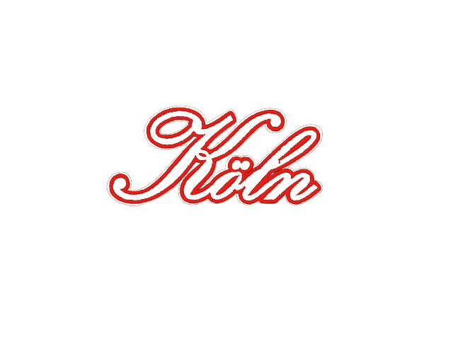Bügelbild Schriftzug "Köln" klein