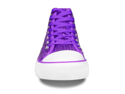 Paillettenschuh dunkellila Gr. 44