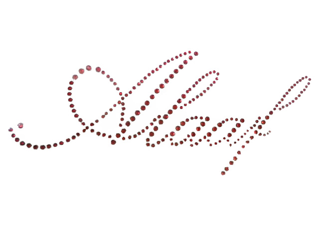 Strass Bügelbild Alaaf Schriftzug