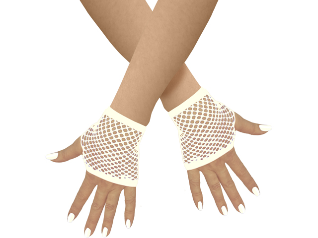 Unisex Netzhandschuhe fingerlos kurz