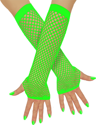 Unisex Netzhandschuhe fingerlos lang