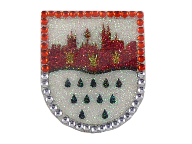 Glimmer-Tattoo Wappen Skyline Welle