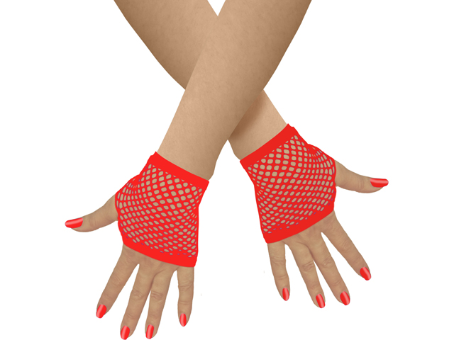 Unisex Netzhandschuhe fingerlos kurz