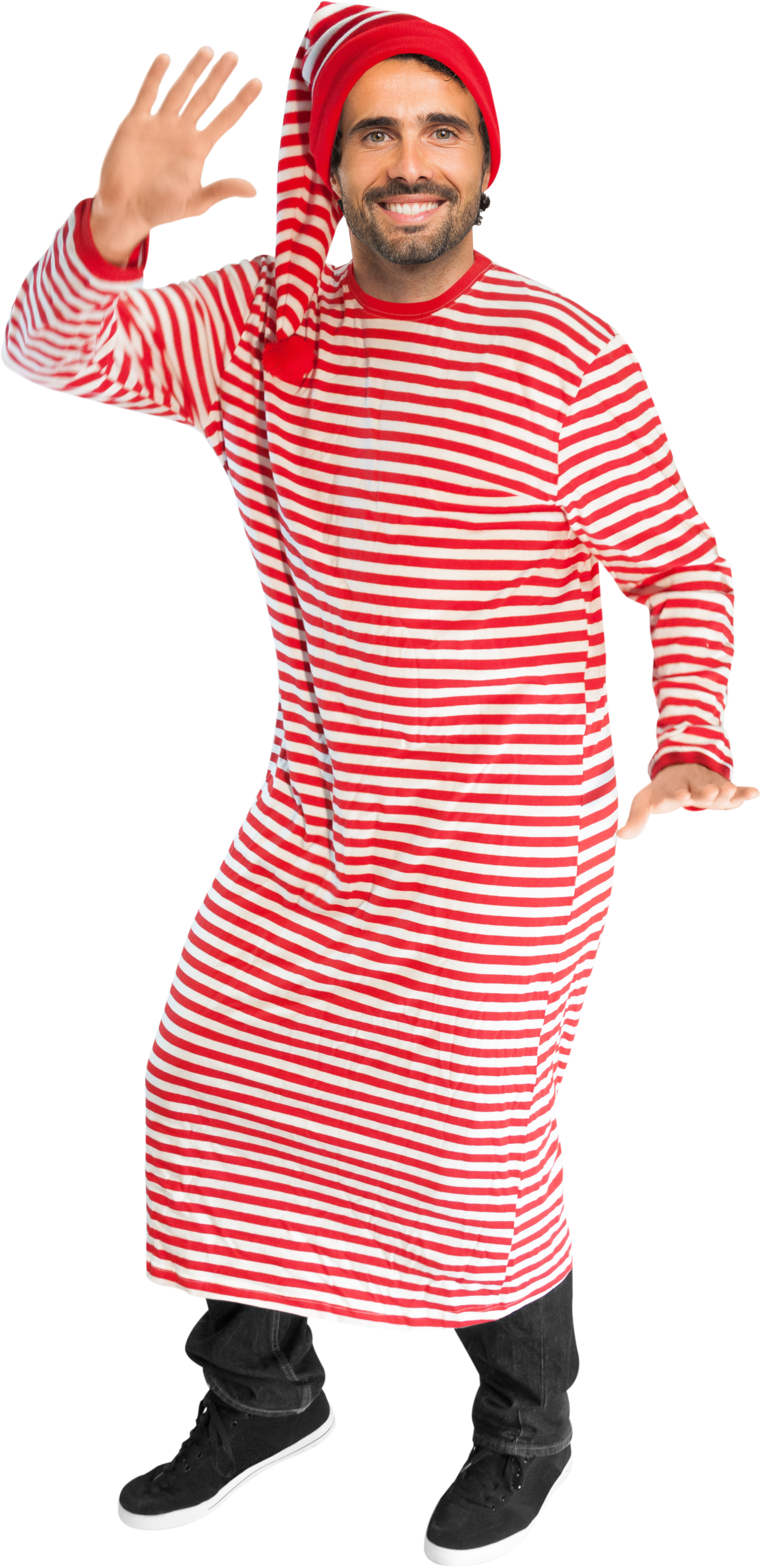 Ringel Nachthemd Stretch Gr. von S bis 3XL