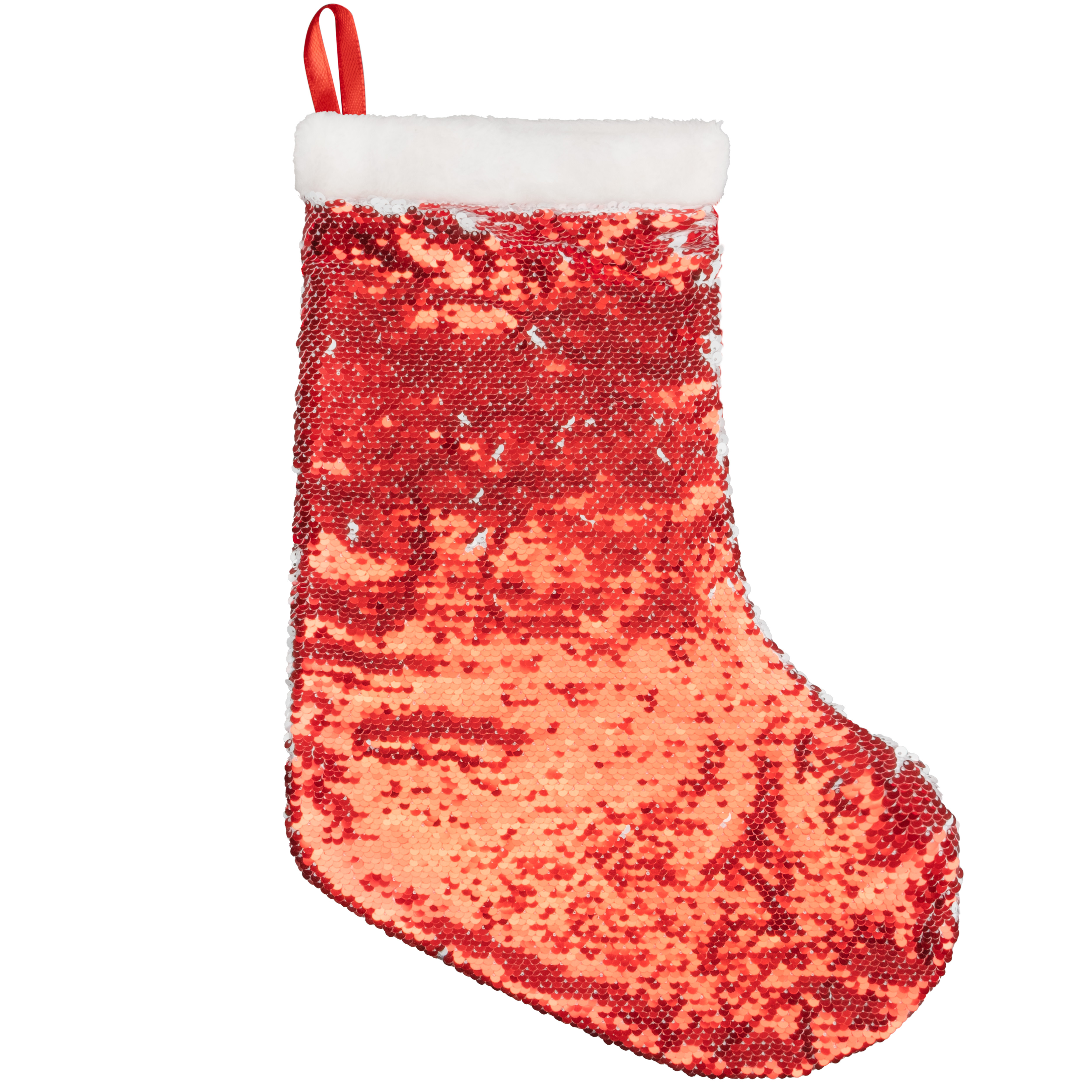 Weihnachtsstrümpfe mit Wende-Pailletten (3er Set)