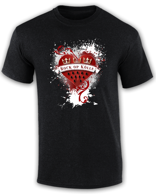 Herren T-Shirt Bock op Kölle Herz