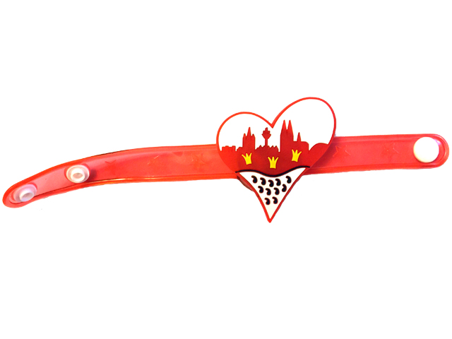 Armband Kölnstyle Blinky, rot