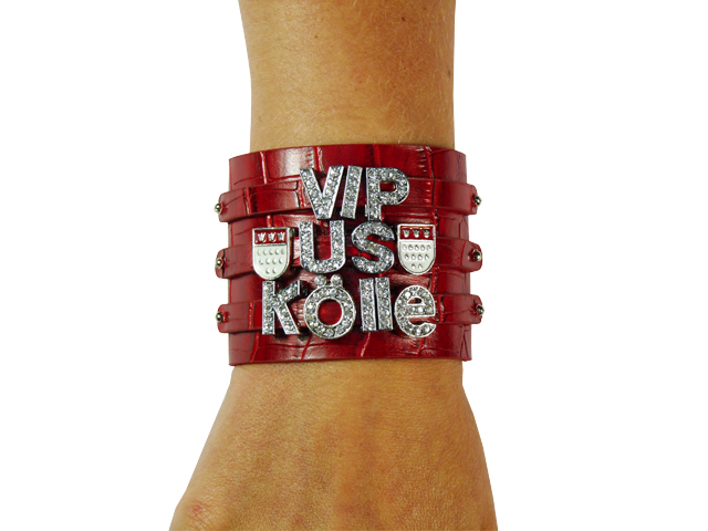 Armband VIP us Kölle, rot